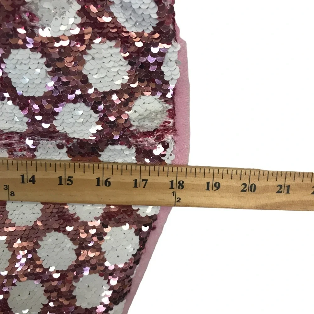 Cynthia Rowley Kids Mermaid Tail Blanket Pink White Sequin Polka Dot‎ Fleece
